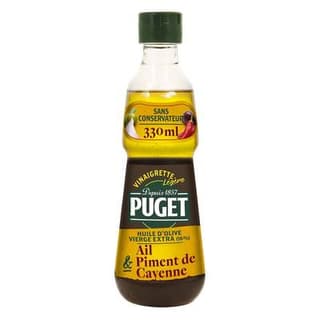 Puget Vinaigrette légère biphasée Ail et Piment De Cayenne, 33cl