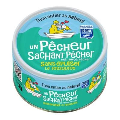 Un Pêcheur Sachant Pêcher Thon Entier au Naturel, 93g