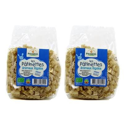 Priméal Les pâtinettes Animaux rigolos bio, Lot de 2x250g