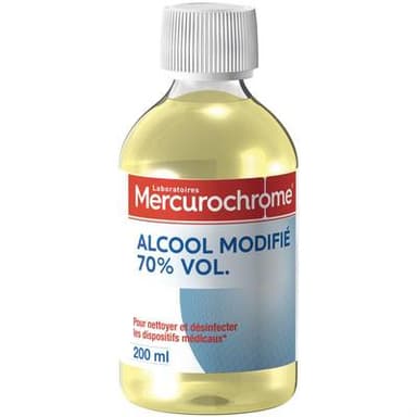 Mercurochrome Alcool à 70° modifié, 200ml