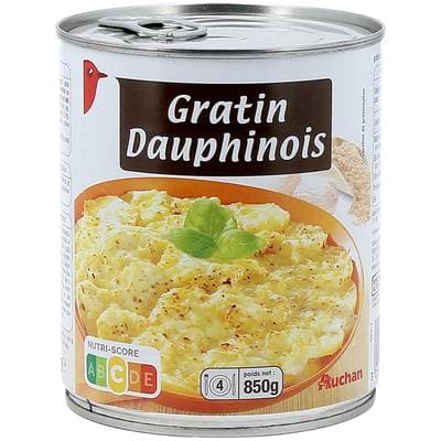 Auchan Gratin dauphinois, 850g