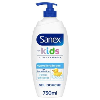 Sanex Gel douche Enfants Corps et Cheveux, 700ml