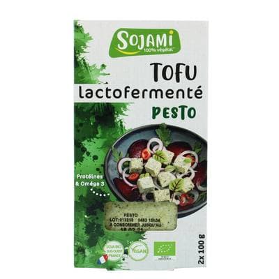 Sojami Tofu Lactofermenté au Pesto Bio, 200g