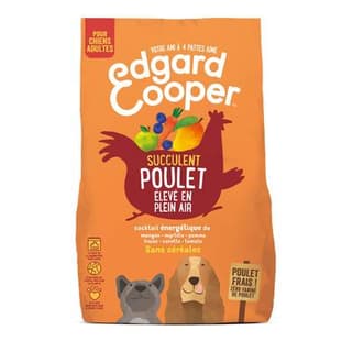 Edgard Cooper Croquettes Poulet sans céréales pour Chien adulte, 1kg