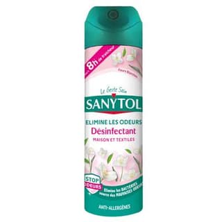Sanytol Désodorisant désinfectant Fleurs Blanches, 300ml