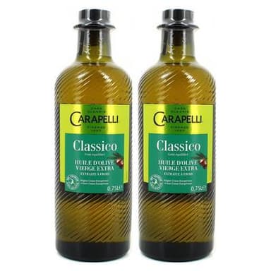Carapelli Huile d'Olive Vierge Extra Classico, Lot de 2x75cl