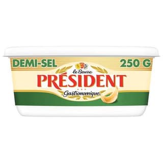 Président Beurre demi sel, 250g