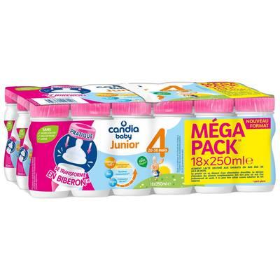  - Candia - Baby - Lait de Croissance 4 Liquide Mégapack Bébé de 20 à 36 mois
