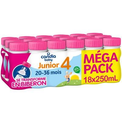 Candia Baby Lait de Croissance 4ème âge Liquide Mégapack Bébé de 20 à 36 mois, 18x25cl