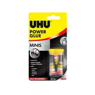 Uhu Colle Glue instantanée minis, 3 x 1 g