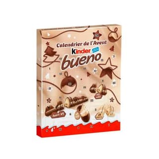 Kinder Calendrier de l'avent Bueno chocolat au lait et noisettes, 181g