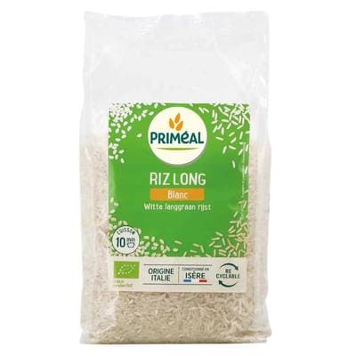 Priméal Riz Long Blanc, bio, 1kg