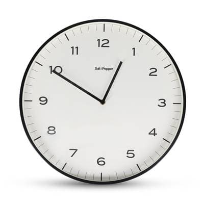 collection Pulse Horloge murale 40,5x5cm lignes noir Pulse, 1 horloge