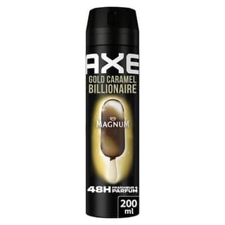 Axe Déodorant spray Homme Anti-odeur Gold Caramel Billionaire 48h, 200ml