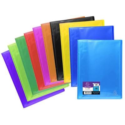 Exacompta Protège-documents Iderama 24 x 32 cm polypropylène, 80  vues