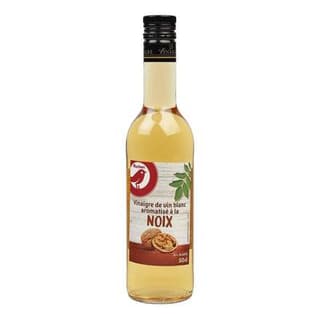 Auchan Vinaigre de vin blanc aromatisé à la noix, 50cl