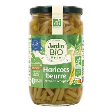 Jardin Bio Etic Haricots beurre extra fins coupés bio, 360g