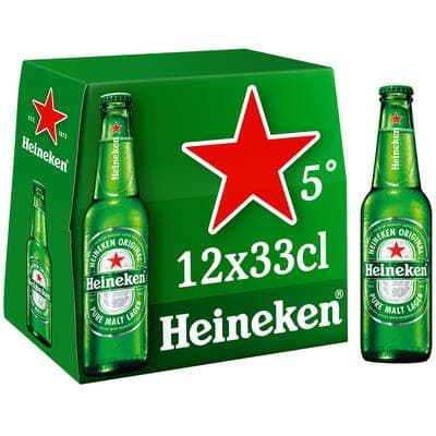 Heineken Bière blonde 5°, 12x33cl