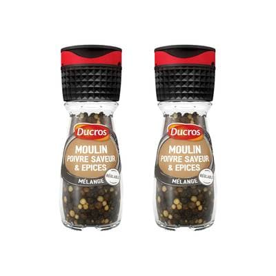Ducros Moulin Poivre Saveur et Epices, Lot de 2x30g