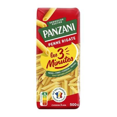 Panzani Pâtes Penne Rigate Cuisson Rapide, 500g