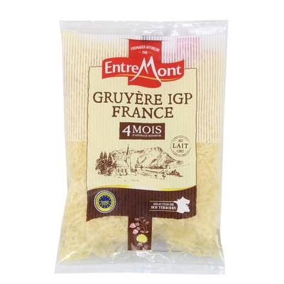 Entremont Gruyère rapé  au lait cru IGP, 150g