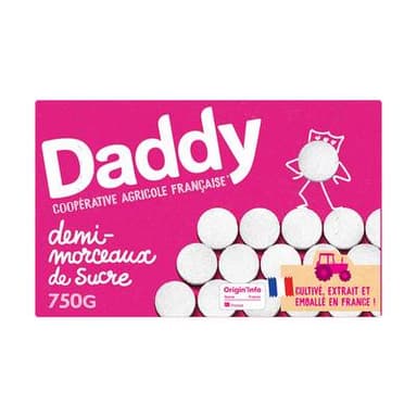 Daddy Sucre Rond Demi Morceaux, 750g