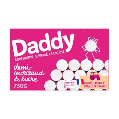 Daddy Sucre Rond Demi Morceaux, 750g
