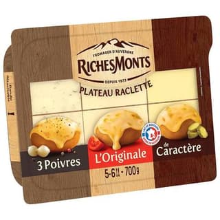 Richesmonts Assortiment Fromage à Raclette, 700g
