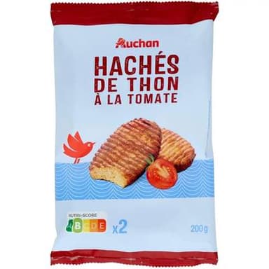 Auchan Hâché Thon Tomate, 2x100g