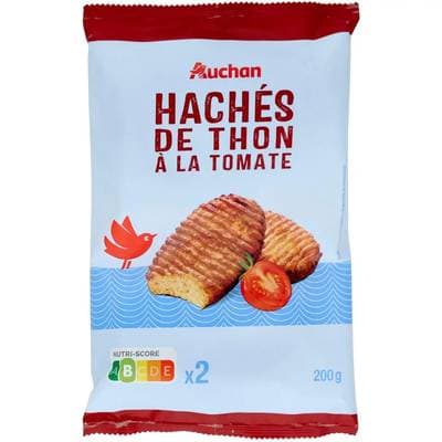 Auchan Hâché Thon Tomate, 2x100g