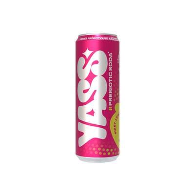 Yass Soda probiotic saveur fraise citron, 33cl