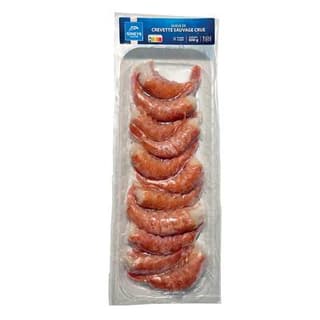 Gineys Queues de crevettes sauvages crues 30/5, 300g