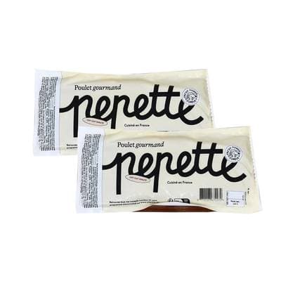 Pepette Chien Repas Frais, Poulet Gourmand, Lot de 2x300g