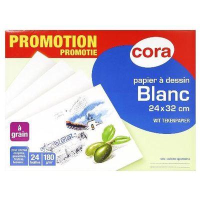 3257981222007 - Cora - Feuilles de dessin 24 x 32 cm 180 g/m²