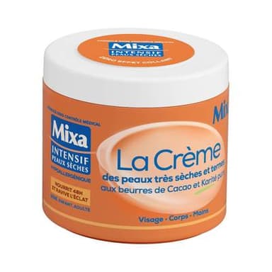 Mixa Beurre Corps Peaux Sèches, Ternes Multi usage, 400ml