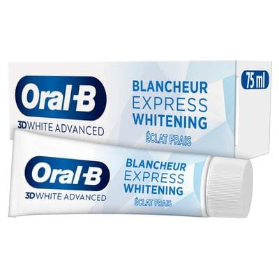 Oral B Dentifrice blancheur express éclat frais, 75ml