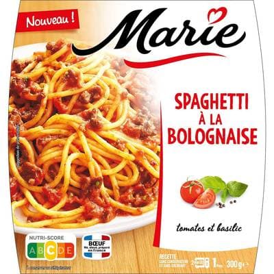 Marie Spaghetti à la Bolognaise Tomate et Basilic, 300g