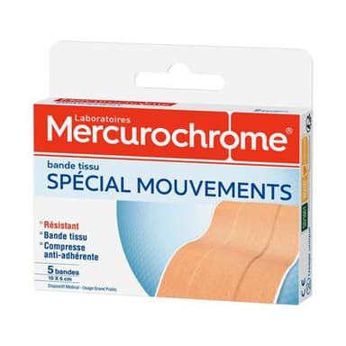 Mercurochrome Bande à découper sport plein-air