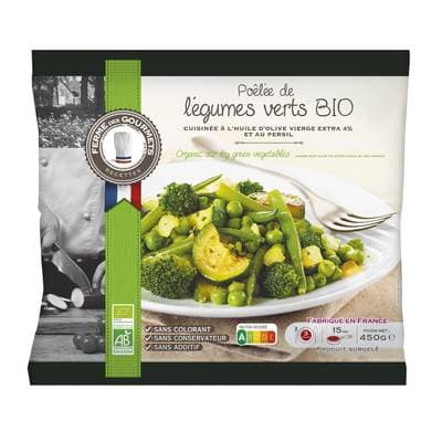 La Ferme Des Gourmets Légumes verts cuisinés bio, 450g