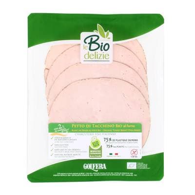 Le Biodelizie Di Golfera Blanc de Dinde Cuite au Four, Sans Gluten, Bio, 80g
