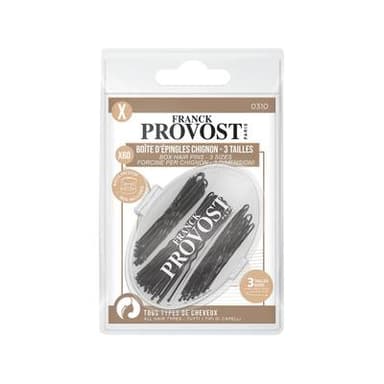 Franck Provost Pinces chignons noir x60 - 3 tailles s/m, 60 pièces