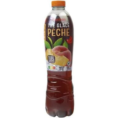 Auchan Thé glacé saveur pêche, 1,5L