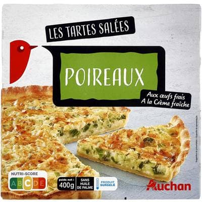 Auchan Tarte aux poireaux, 400g