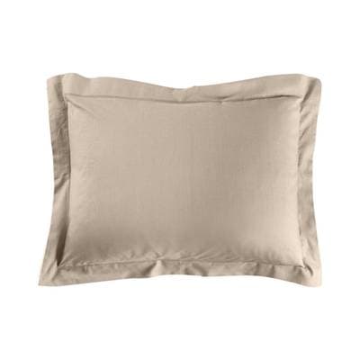 Douceur D Interieur Taie d'oreiller uni sable, 50 x 70  cm