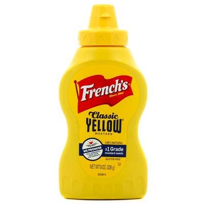 French's Moutarde Jaune en flacon souple squeeze, 226g