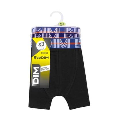 Dim Boxer Coton Stretch x3, Taille 14 ans