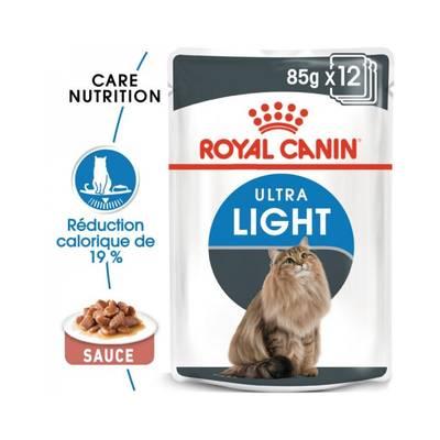 9003579308707 - Royal Canin - Sachets en Sauce Ultra Light Réduction Calorique pour Chat Adulte
