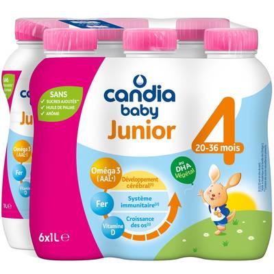  - Candia - Baby - Lait de Croissance 4 Liquide Bébé de 20 à 36 mois
