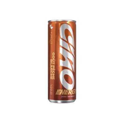 Ciao energy Boisson énergisante saveur pêche blanche, 25cl