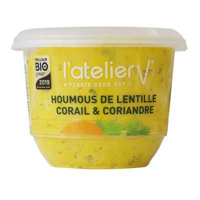 3760253460408 - L'Atelier V - Houmous de Lentille Corail et Coriandre Bio